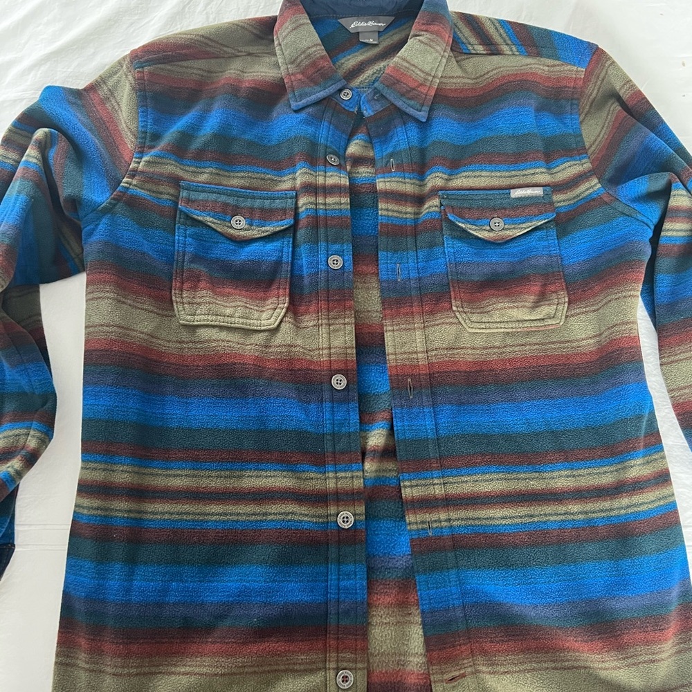 Eddie Bauer button down Spring Fleece